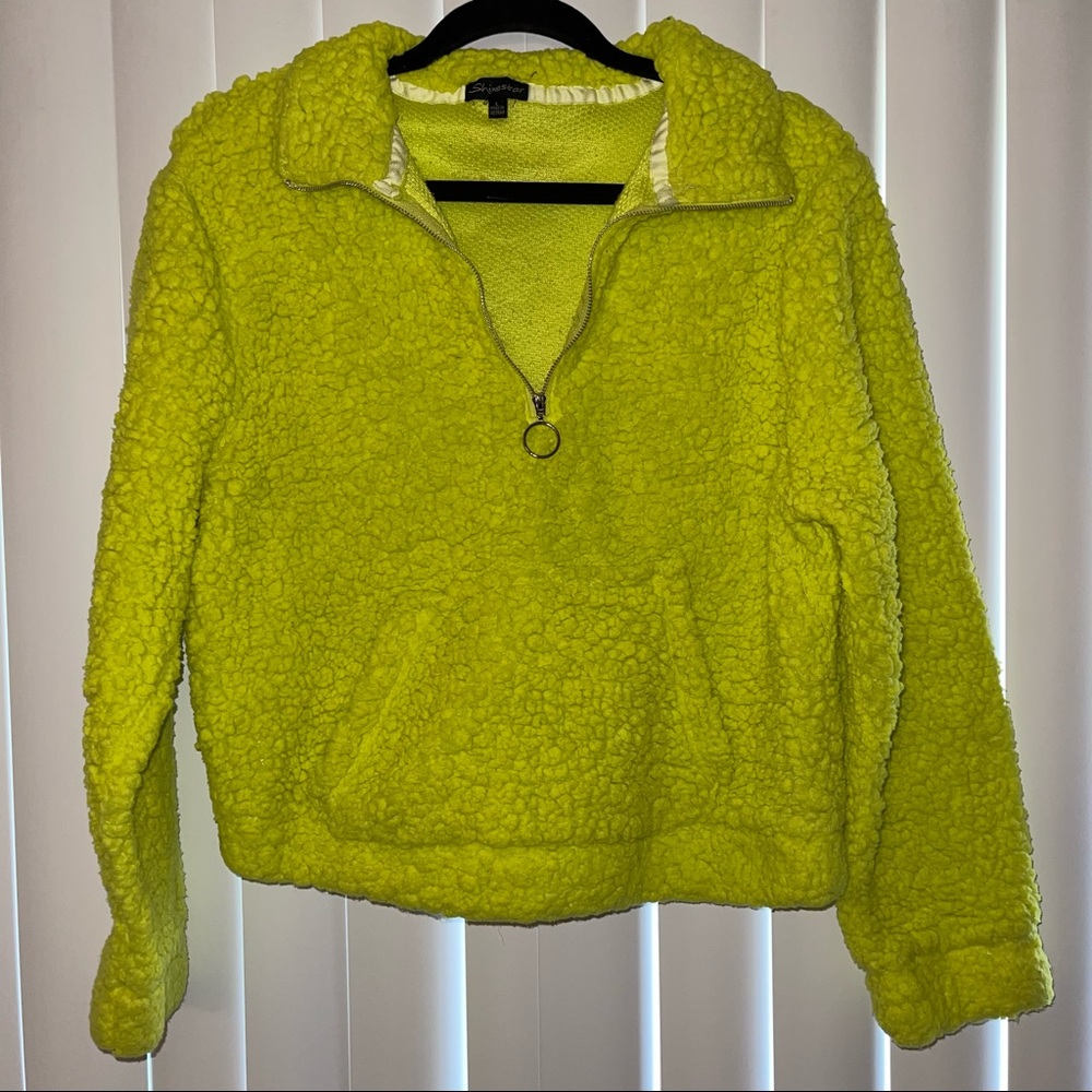 Green Fuzzy Top